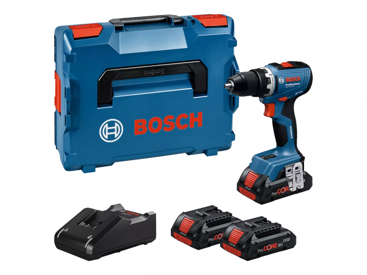 Perceuse-visseuse GSR 18V-65 Bosch + L-Boxx + 3x ProCORE 4Ah